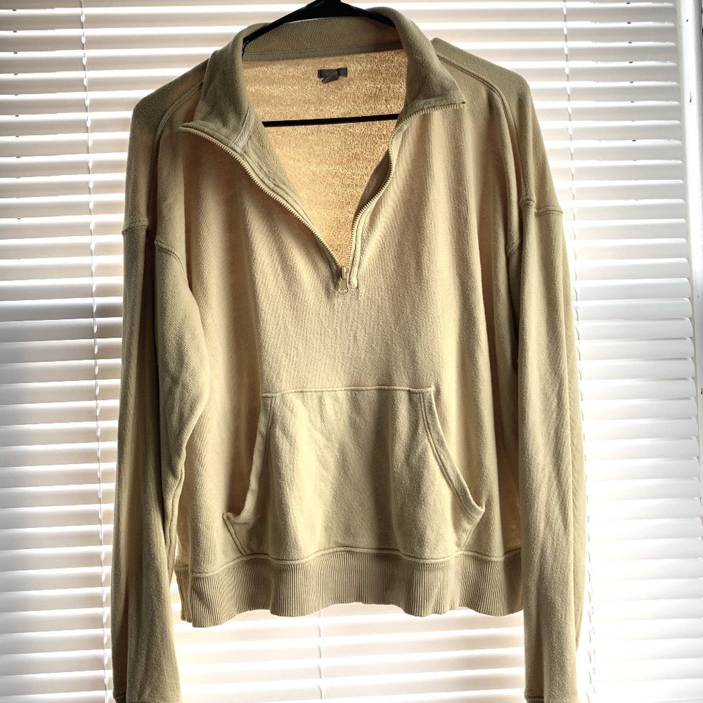 Aerie Zip Pull Over - yellow, athleisure